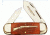 Winchester Knives 4 1/4in, 2 Blade Sunfish Pattern w/ Burnt Orange Bone Handle, Rifle Shield W 15 29112 1/2
