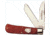 Winchester Knives 4 7/8in, 2 Blade Large Trapper w/ Burnt Orange Bone Handle, Buffalo Shield W 18 29103 BH
