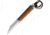 Windlass Viking Huntsmans Hadseax Knife, 4.25 satin finish stainless blade, Brown wood and sculpted bone handle, 404538