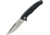 WithArmour Flint Linerlock Folding Knife, 3.5 satin finish D2 tool steel blade, Black textured G10 handle, WA-091BKG