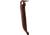 Wood Jewel Fixed Blade Color Stripe Knife, 8.25in Overall, 3.75in Carbon Steel Blade, Plywood Color Stripe Handle, Leather Sheath, 23B12