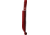 Wood Jewel Red Plywood Fixed Blade Knife, 7.5in Overall, 3.25in Carbon Steel Blade, Red Plywood Handle, Leather Sheath, 23RED