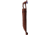 Wood Jewel 7.5in Zebra Fixed Blade Knife, 7.5in Overall, 3in Carbon Steel Blade, Zebra Wood Handle, Leather Sheath, 23Z