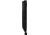 Wood Jewel Leuku Bowie Black Knife, 13in Overall, 8in Black Finish Carbon Steel Blade, Black Plywood Handle, Leather Sheath, 23LE MU