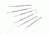 Steelex Stainless Steel Dental Pick Set, 9 Different Pick Styles, Slim Hexagonal Bodies, 6 pc., 5.75 in. Average Tool Length D3390