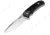 WOOX Rock 62 X-GRIP Fixed Blade Knife, 4.25in, Stonewashed, Drop Point, Black, BU.KNF001.14