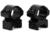 Wulf Optics Match Rifle Scope Rings, Medium, Picatinny, Black, 1, WU5009
