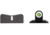 XS Sight Systems DXW Standard Dot Pistol Tritium Night Sight, Walther PPK, PPKS 380 only, Matte Black, Standard, WT-0001P-4
