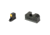 XS Sights R3D, 2.0, Suppressor Height Tritium Night Sight, For CZ P10, Orange Front Outline, Orange Tritium Front/Rear, CZ-R201S-6N