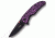 XTS FF A006PEL Folding Knife, Purple FF A006PEL