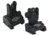 Yankee Hill Machine Quick Deploy Top Mounted Deployable Front and Rear Sight, Black, YHM-5040