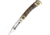 Yellowhorse Custom Buck 110 Folding Knife, 4.88in Closed, 3.75in Satin 420HC Stainless Clip Point Blade, Brown Mammoth Tooth Handle, YH431 110 MAMMOTH BEAR