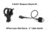 Z-Bolt Offset Laser Rail Mount &amp; Remote Cable Switch, Black, Small, LRM-KIT