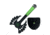 Z-Hunter in, Stainless Steel Blade, Green Cord Wrapped Handle ZB-AXE12