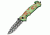 Z-Hunter Laser Skull A/O Rescue Green Knife ZB052GNR