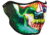 Zan Headgear Neoprene Half Face Mask, Electric Skull - WNFM098H