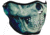 Zan Headgear Neoprene Half Face Mask, Paint Skull - WNFM414H