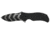 Zero Tolerance Spring Assisted Folding Knife, 3-1/4in, Black Tiger Stripe Blade 0350TS