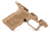 ZEV Technologies Grip Kit, OZ9, Shorty Size, Flat Dark Earth, GRIP.KIT-OZ9-SHORTY-FDE