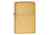 Zippo Classic Style Brushed Brass Lighter w/ Solid Brass Engraving 204