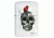Zippo Spazuk Skull Design Matte Pocket Lighter, White, 29644