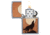 Zippo Woodchuck USA Howling Wolf Lighter w/ Click, Silver, One Size, 49043
