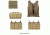 Zombie Dead Ops Kit, Tan - with Vest and 4 Pouches KZCMS4T
