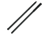 Zubin Axe Shaft With Compass Zubin Axe Survival Staff, 54in Overall, Rubber Grip, Hickory Wood Construction, ZA-007BLK