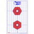 EZ2C Targets OP Exclusive EZ2C Targets Style H13B, Red/Blue, 25 Pack, EZ2CH13B