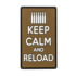 Voodoo Tactical Rubber Patch - Keep Calm And Reload, Coyote, 07-0979007000