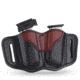 1791 Gunleather MAG 2.1- Double Magazine Holster for Single Stack Mags, Brown on Black, Size 2.1, MAG-2.1-BLB-A
