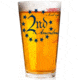 2 Monkey Trading Lite Blue 2nd Amendment Wrap Americana Pint Glass, 16oz, 2M102441