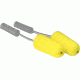 3M E-A-Rsoft Yellow Neons Probed Test Plugs,10 pair/bag,5 bags/case,50 pr/case, 393-2000-50