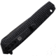 3V Gear Grooved G10 Naked React Folding Knife, 3.75in Closed, 3in, 8Cr14MoV, Black Coated Blade, Black Grooved G10 Handle, VVV-GB-BC-NAKED