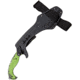 5.11 Tactical Kold Kukri Machete, 17in Overall, 10.88in Black Stonewash Aus-8 SS Sawback Blade, Green Synthetic Handle, Sheath, Black, 53033-999