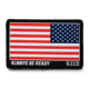 5.11 Tactical USA Flag Rev Woven Patch - Unisex, Red, 1 SZ, 81293-460-1 SZ