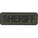 5IVE STAR GEAR Morale Patch,Sheriff,6x2,Olive Drab/Black 6621000