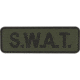 5IVE STAR GEAR Morale Patch,S.W.A.T.,6x2,Olive Drab/Black 6622000