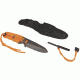 5IVE STAR GEAR T1 Survival Paracord Fixed Blade Knife,3.25in,Orange Handle 5654000