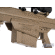 6mmProShop Barrett Licensed M107A1 Bolt Action Powered Airsoft Sniper Rifle, Tan, SW-013STN
