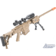 6mmProShop Barrett Licensed M98B RMAD w/Folding Stock Airsoft AEG Sniper Rifle, Full Size, Tan, SW-016TN