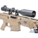 6mmProShop Barrett Licensed M98B RMAD w/Folding Stock Airsoft AEG Sniper Rifle, Full Size, Tan, SW-016TN