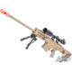 6mmProShop Barrett Licensed M98B RMAD w/Folding Stock Airsoft AEG Sniper Rifle, Full Size, Tan, SW-016TN