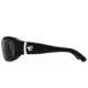 7 Eye Air Shield Sunglasses Briza, Sharp View Clear PC Lens, Glossy Black Frame, S-M, Women 310540
