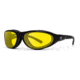 7 Eye Cyclone AirShield Sunglasses,Glossy Black Frame,SharpView Yellow Lens,S-L 200543