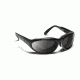 7 Eye Diablo Panoptx Cyclone Foam Sunglasses, Glossy Black Frame, SharpView Gray Lens 170541