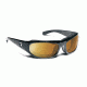 7 Eye Whirlwind Sunglasses, Glossy Black Frame, Sharp View Copper Lens 123741