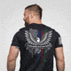 Nine Line I Stand Behind Those Who Serve Short Sleeve Shirt Black S ADCCB403, NVISBTWSTSBLACKS