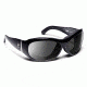 7 Eye 7eye Air Shield Sunglasses Briza, Sharp View Clear PC Lens, Glossy Black Frame, S-M , Women 310540