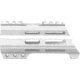 ABC RIFLE COMPANY American Built Custom Hybrid AR-15 M-LOK Handguard w/Finger Stop, 5in, White, HG15-CM-MLTC5-ABC-STW